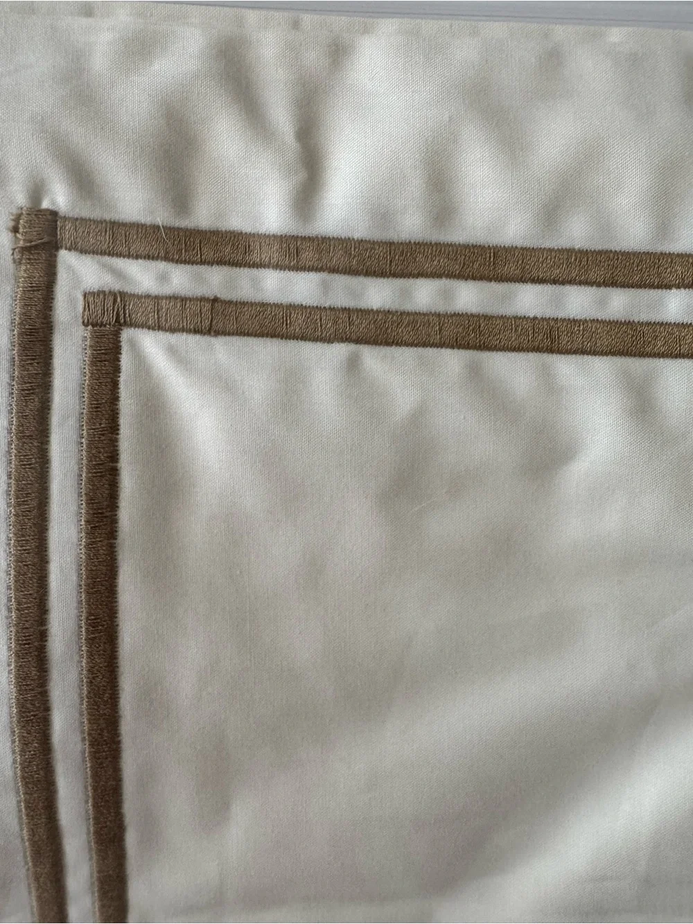 NWT One Restoration Hardware RH Teen Embroidered Anya STANDARD Sham White 25”x32